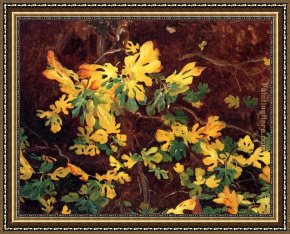 Study Framed Paintings - Study of a Fig Tree by John Singer Sargent