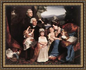 Family Making Music Framed Paintings - The Copley Family by John Singleton Copley