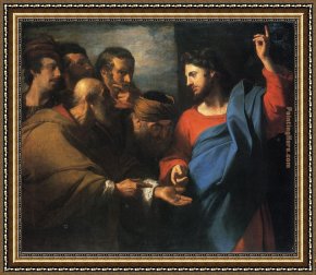 An Old Money-lender Framed Paintings - The Tribute Money by John Singleton Copley