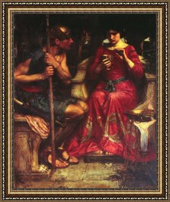 Waterhouse Framed Paintings - Jason and Medea by John William Waterhouse