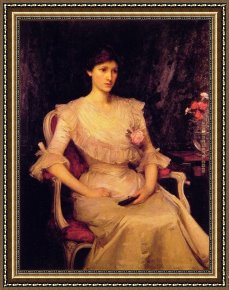 Waterhouse Framed Paintings - Miss Margaret Henderson by John William Waterhouse