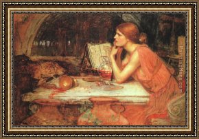 Waterhouse Framed Paintings - The Sorceress by John William Waterhouse