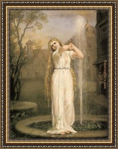 Waterhouse Framed Paintings - Undine by John William Waterhouse