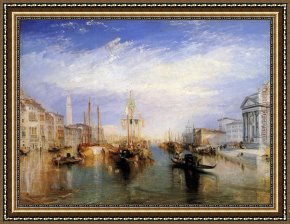 Joseph Wright of Derby Framed Paintings - The Grand Canal Venice by Joseph Mallord William Turner
