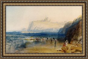 Joseph Mallord William Turner Framed Paintings - Whitby by Joseph Mallord William Turner