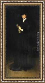 Portrait of Mrs Abney Framed Paintings - Arrangement in Black, No. 8 Portrait of Mrs. Cassatt by Joseph Rodefer de Camp