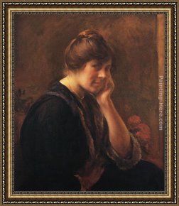 Guitar with Clarinet Framed Paintings - The Guitar Player by Joseph Rodefer de Camp