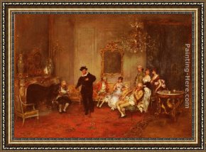 Receiving The News Framed Paintings - Receiving The News by Juan Antonio Gonzalez