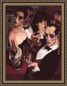 Juarez Framed Paintings - Champagne Waiter by Juarez Machado