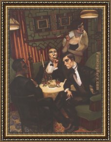 Juarez Framed Paintings - Cigar Cognac In The Salon by Juarez Machado