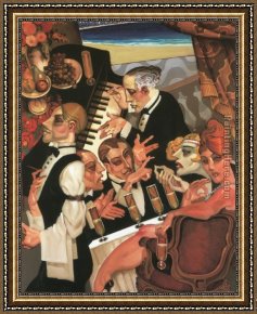 Juarez Framed Paintings - Copacabana Palace Hotel by Juarez Machado