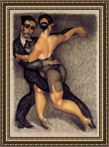 Juarez Framed Paintings - Passion Tango by Juarez Machado