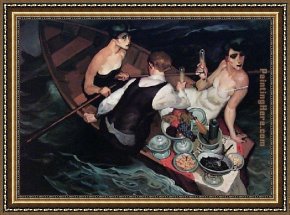 Juarez Framed Paintings - Picnic On The Sea by Juarez Machado
