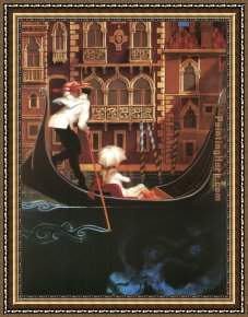 Juarez Framed Paintings - Sul Grande Canal Venezia by Juarez Machado