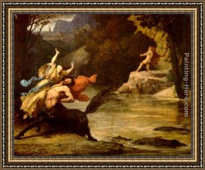 Abduction Framed Paintings - Abduction by Jules-Elie Delauney