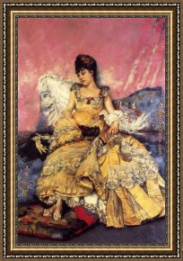 Stewart Framed Paintings - After The Ball by Julius LeBlanc Stewart