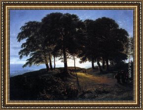 Karl Framed Paintings - Morning by Karl Friedrich Schinkel