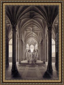 Caterina Cornaro, Queen of Cyprus Framed Paintings - Study for a Monument to Queen Louise by Karl Friedrich Schinkel