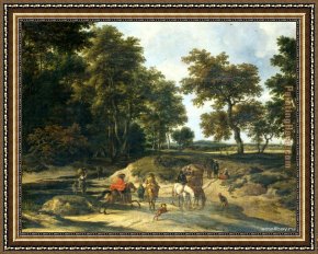 Ruisdael Framed Paintings - Jacob van Ruisdael   In the Wood by Kirill