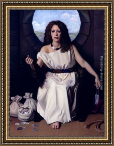 Richard Leblanc Framed Paintings - Delilah by Kirk Richards