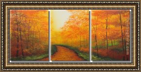 Western Landscape Framed Paintings - 5269 by landscape