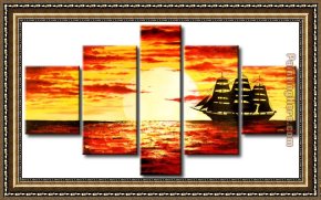 Western Landscape Framed Paintings - 5441 by landscape