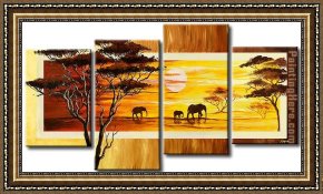 Western Landscape Framed Paintings - 5573 by landscape