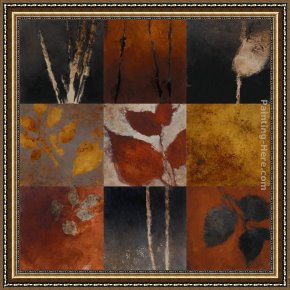 Autumn Scene Framed Paintings - Autumn Scene II by Lanie Loreth