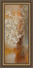 Lanie Loreth Framed Paintings - Misty Orchids II by Lanie Loreth