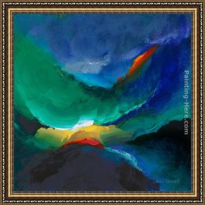 Lanie Loreth Framed Paintings - Ocean Dance I by Lanie Loreth
