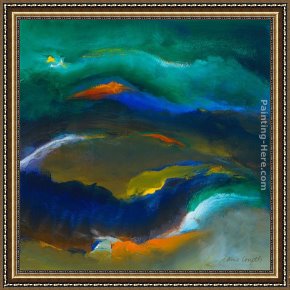 Lanie Loreth Framed Paintings - Ocean Dance II by Lanie Loreth