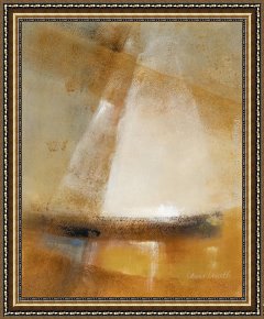 Lanie Loreth Framed Paintings - On Misty Waters I by Lanie Loreth