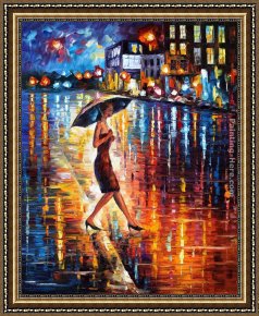 Return Framed Paintings - LATE RETURN by Leonid Afremov