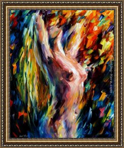 The Sun Shower Framed Paintings - LOVE Shower by Leonid Afremov