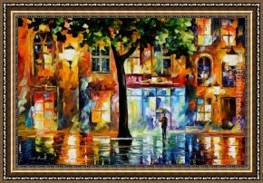 The Goldfish Window Framed Paintings - SECRETS OF WINDOWS by Leonid Afremov