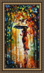Flight Framed Paintings - THE LOVE FLIGHT by Leonid Afremov