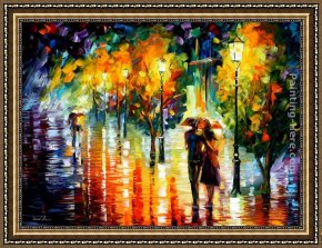 A Tavern Interior with a Bagpiper And a Couple Dancing Framed Paintings - TWO COUPLES by Leonid Afremov