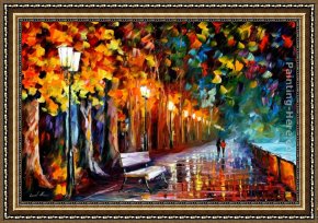 A Rough Journey Home Framed Paintings - WAY TO HOME by Leonid Afremov