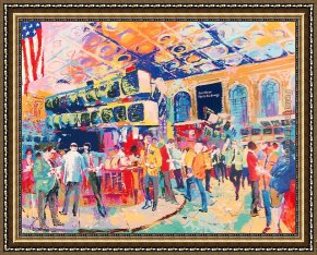 Study for The Destruction of The Royal Exchange in 1838 Framed Paintings - American Stock Exchange by Leroy Neiman