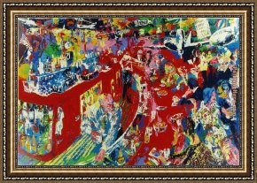 Buena Vista Bar Framed Paintings - Bar at 21 by Leroy Neiman