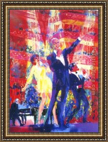 Malvern Hall Framed Paintings - Frank Liza and Sammy at Royal Albert Hall by Leroy Neiman