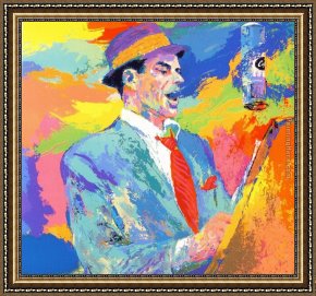 Leroy Neiman Framed Paintings - Frank Sinatra by Leroy Neiman