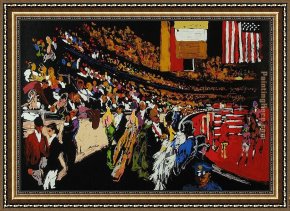The Puppet Show Framed Paintings - International Horse Show New York by Leroy Neiman