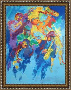Leroy Neiman Framed Paintings - Jazz Horns by Leroy Neiman