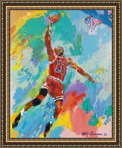 Hemicycle of The Ecole Des Beaux-arts - Detail Framed Paintings - Michael Jordan Art by Leroy Neiman