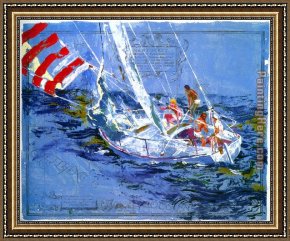 Leroy Neiman Framed Paintings - Nantucket Sailing by Leroy Neiman