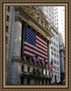 Leroy Neiman Framed Paintings - New York Stock Exchange by Leroy Neiman