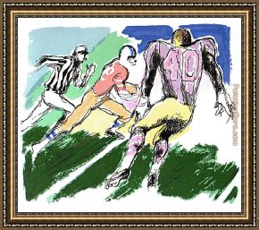Open Framed Paintings - Open Runner by Leroy Neiman