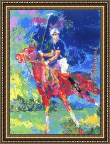 A Little Prince Likely in Time to Bless a Royal Throne Framed Paintings - Prince Charles At Windsor by Leroy Neiman