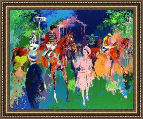 Caterina Cornaro, Queen of Cyprus Framed Paintings - Queen at Ascot by Leroy Neiman